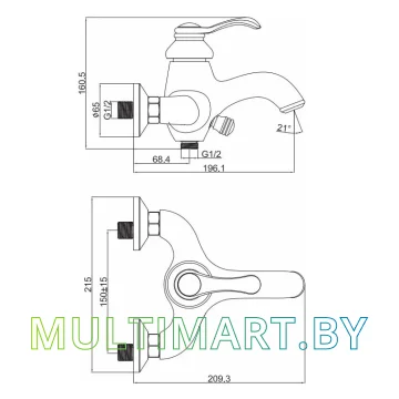 Смеситель Maxonor Pure Life MN3276-7 картинка 4
